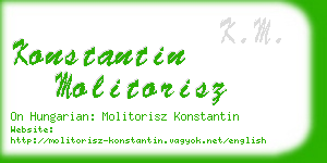 konstantin molitorisz business card